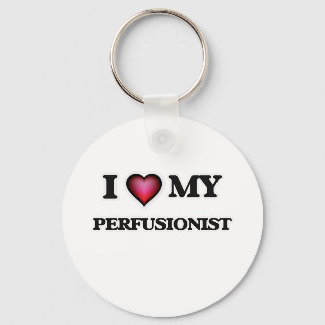 Porte-clés J'aime mon perfusioniste (Recto)