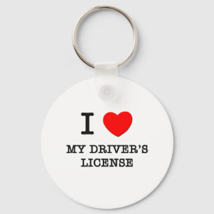 Porte-clés J'aime mon permis de conduire