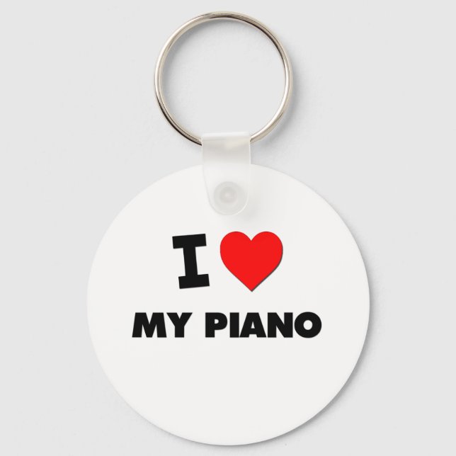 Porte-clés J'Aime Mon Piano (Recto)