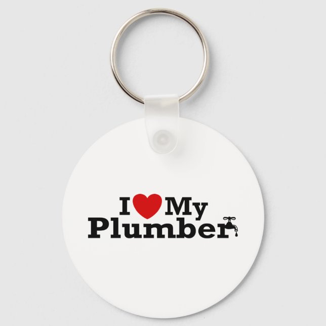 Porte-clés J'Aime Mon Plumber (Recto)