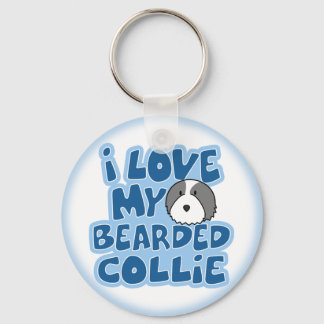 Porte-clés J'Aime Mon Porte - clé De Collie Embarqué