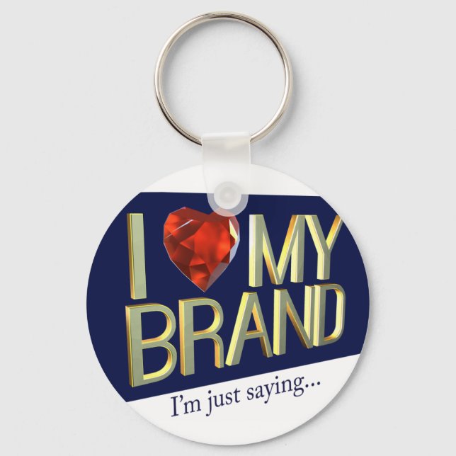 Porte-clés J'Aime Mon Porte - clé De Marque (Recto)