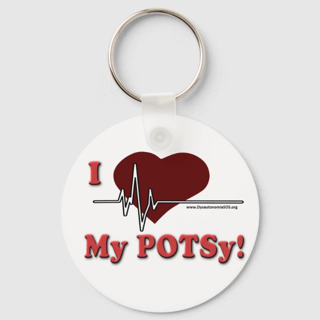 Porte-clés J'aime mon Porte - clé POTSy (Recto)