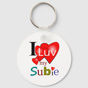 Porte-clés J'aime mon Porte - clé Subie