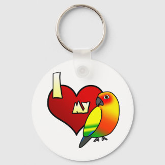 Porte-clés J'aime mon Porte - clé Sun Conure