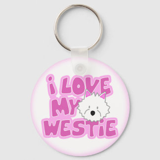 Porte-clés J'aime mon Porte - clé Westie