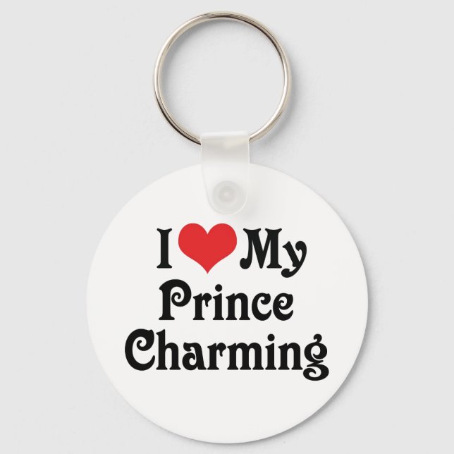 Porte-clés J'aime mon prince charmant (Recto)