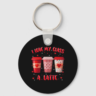 Porte-clés J'aime mon professeur de latte de classe Saint-Val