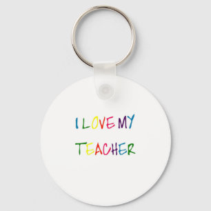 Porte-clés J'aime mon professeur (merci)