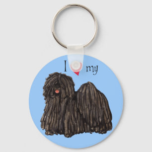 Porte-clés J'aime mon Puli