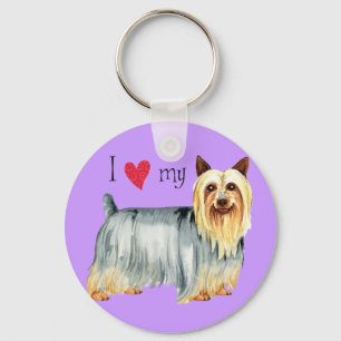 Porte-clés J'aime mon Silky Terrier
