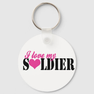 Porte-clés J'aime mon soldat