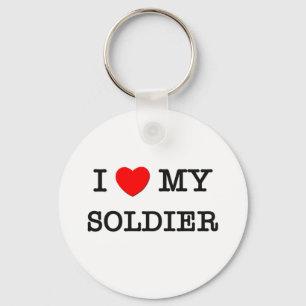 Porte-clés J'aime mon SOLDAT