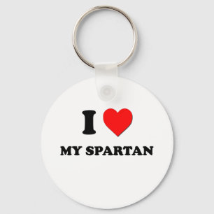 Porte-clés J'aime mon spartiate