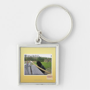 Porte-clés J'aime mon travail