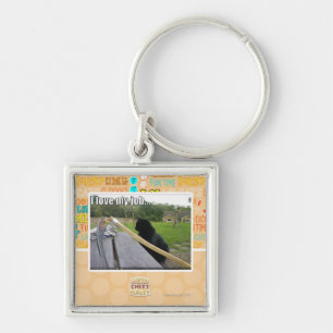 Porte-clés J'aime mon travail