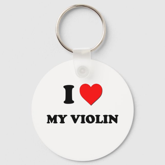 Porte-clés J'aime mon violon (Recto)