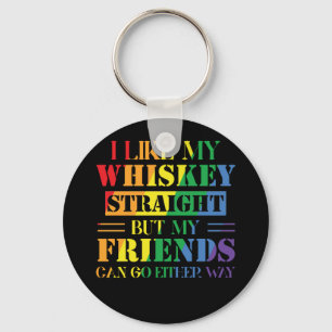 Porte-clés J'Aime Mon Whiskey Tout De Suite Mais Mes Amis Peu