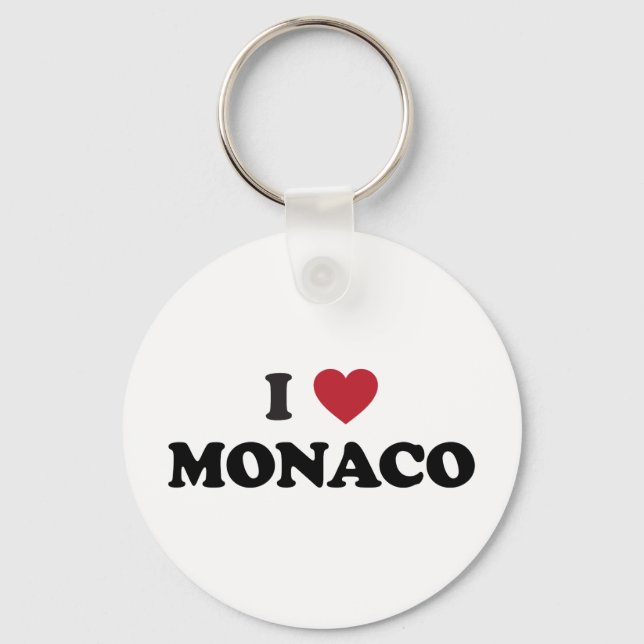 Porte-clés J'aime Monaco (Recto)