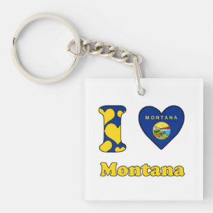 Porte-clés J'aime Montana