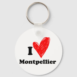 Porte-clés J'aime Montpellier