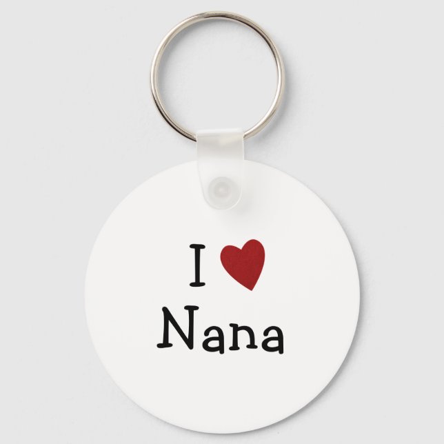 Porte-clés J'aime Nana (Recto)
