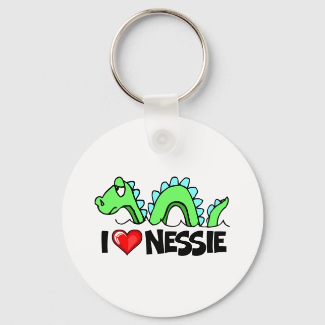 Porte-clés J'aime Nessie (Recto)