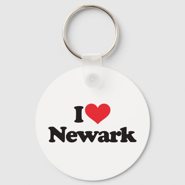 Porte-clés J'aime Newark (Recto)