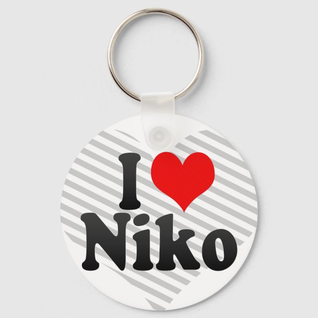 Porte-clés J'aime Niko (Recto)