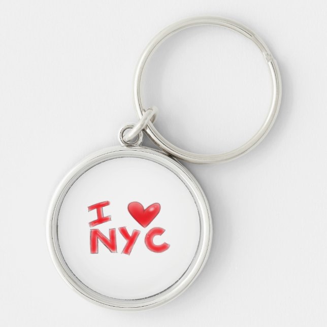 Porte-clés J'aime NYC Classique (Devant)