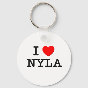 Porte-clés J'aime Nyla