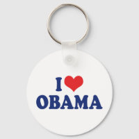 Porte-clés J'aime Obama