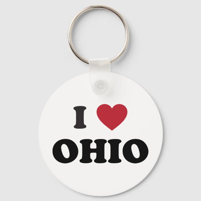 Porte-clés J'aime Ohio (Recto)