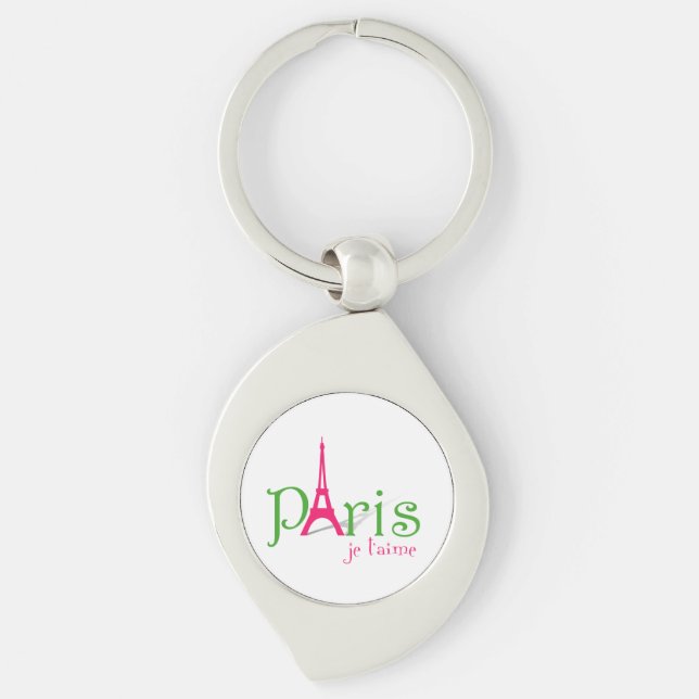 Porte-clés J'aime Paris (Devant)