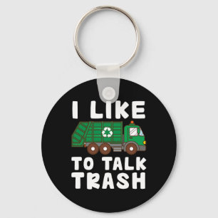 Porte-clés J'Aime Parler De Recyclage Des Déchets Collecte De