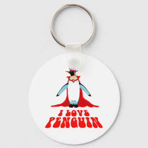 Porte-clés J'aime Penguin
