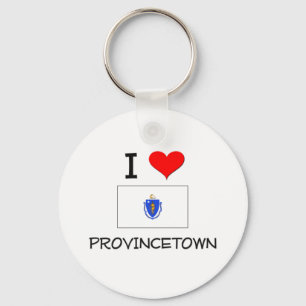 Porte-clés J'aime Provincetown le Massachusetts