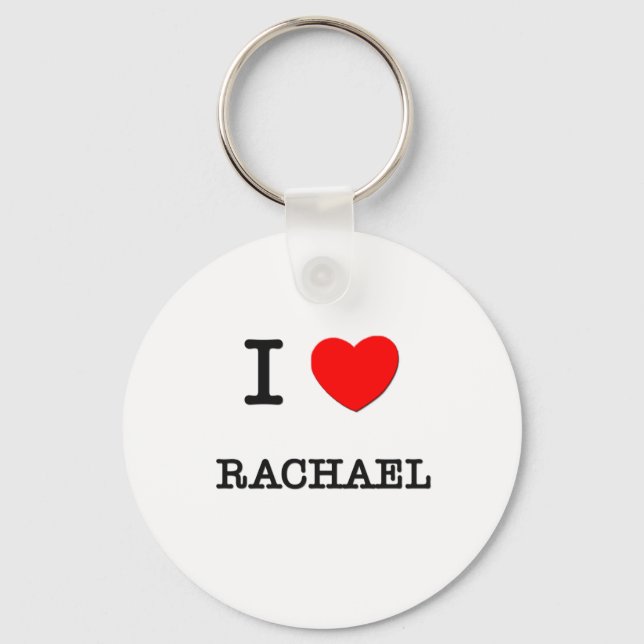 Porte-clés J'aime Rachael (Recto)