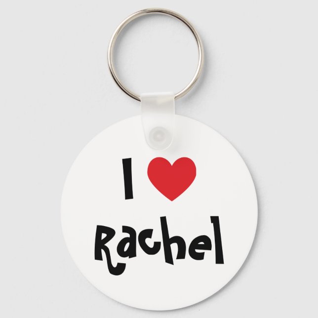 Porte-clés J'aime Rachel (Recto)