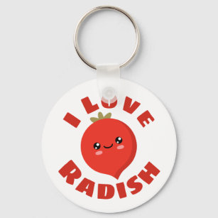 Porte-clés J'aime Radish