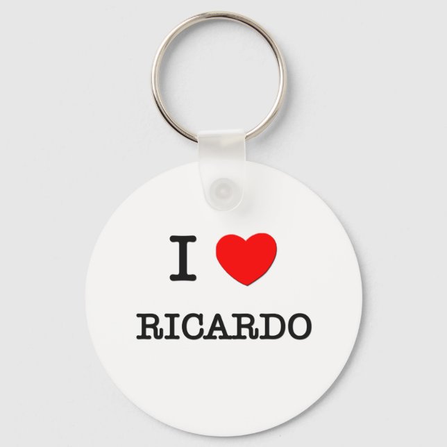 Porte-clés J'aime Ricardo (Recto)