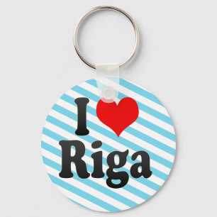 Porte-clés J'aime Riga, Lettonie