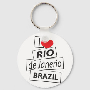 Porte-clés J'aime Rio de Janerio Brésil