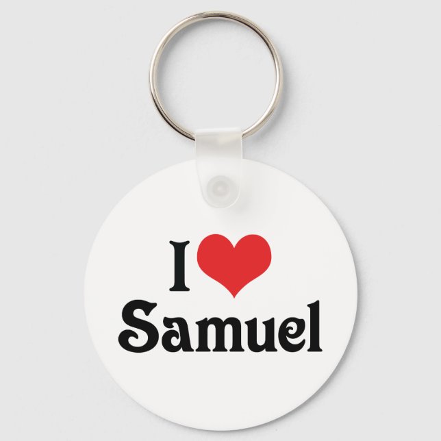 Porte-clés J'aime Samuel (Recto)