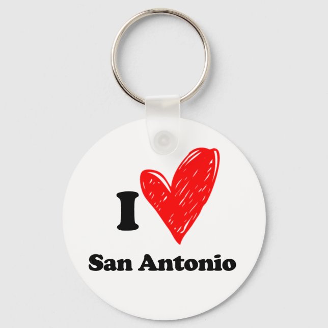 Porte-clés J'aime San Antonio (Recto)