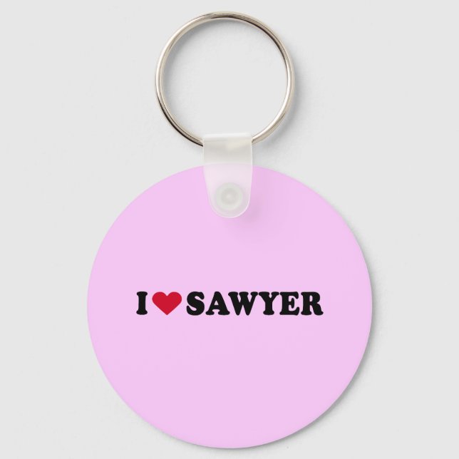 PORTE-CLÉS J'AIME SAWYER (Recto)
