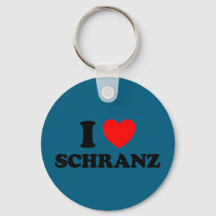 Porte-clés J'aime schranz drôle tekno techno allemand rapide 
