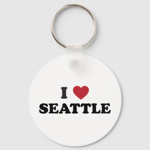 Porte-clés J'aime Seattle Washington