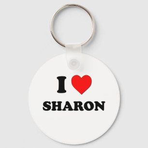 Porte-clés J'aime Sharon
