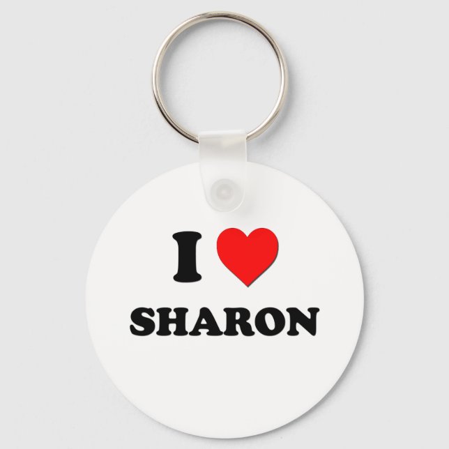 Porte-clés J'aime Sharon (Recto)